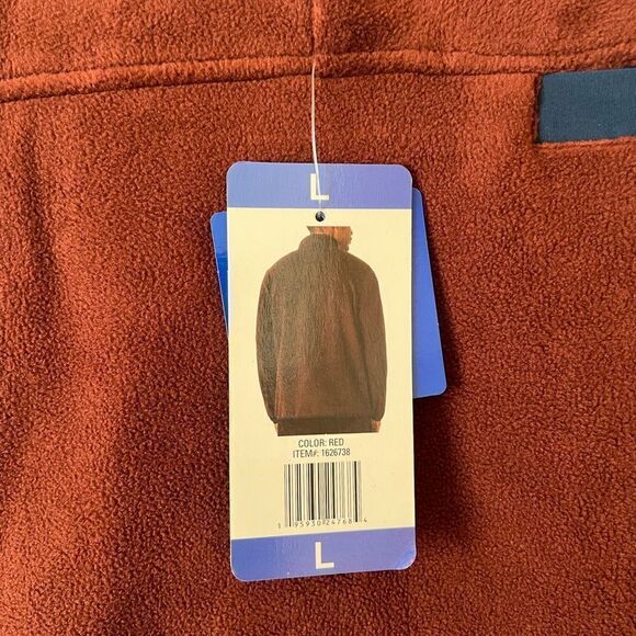 32 Degrees Heat 1/4 Snap Button Long Sleeve Lightweight Micro-Fleece Jacket NWT - Picture 3 of 7